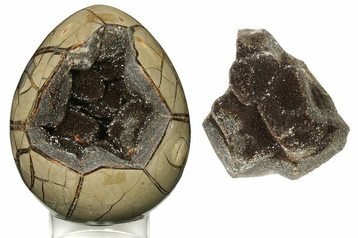 Septarian Dragon Egg Geode - Removable Section #191399